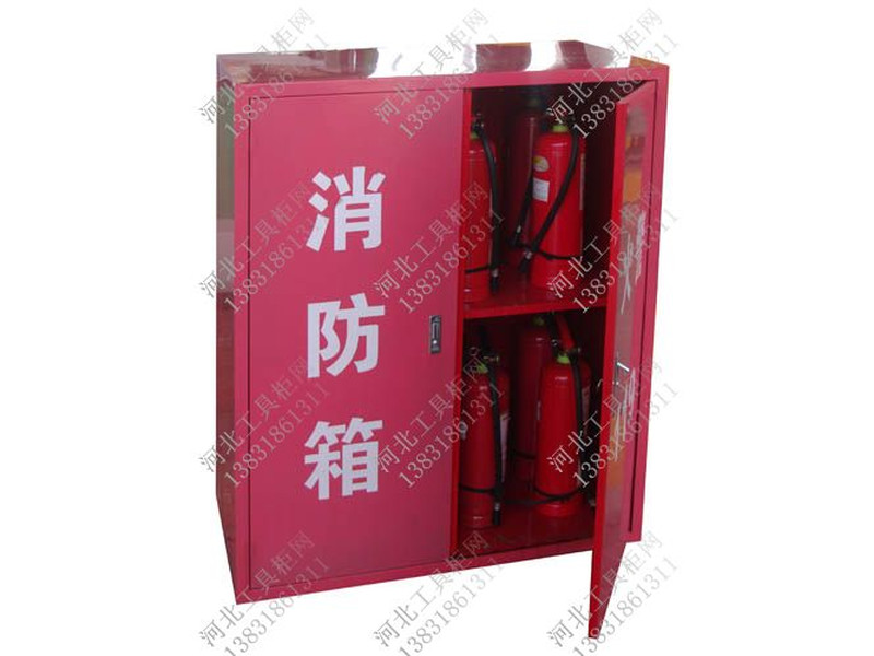 双门红色工具橱