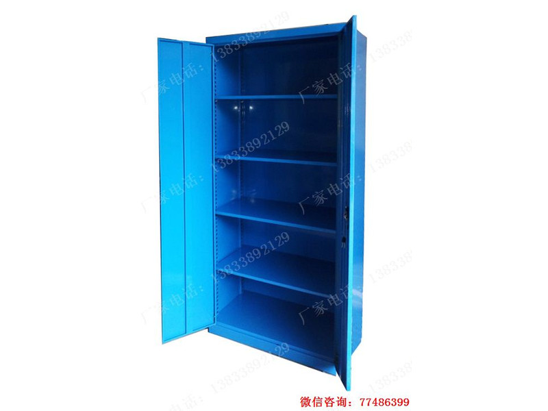 蓝色双门储物工具柜
