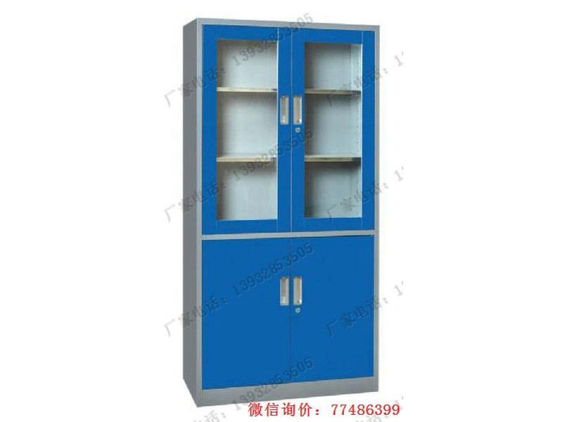 江西铁皮蓝色玻璃器械柜